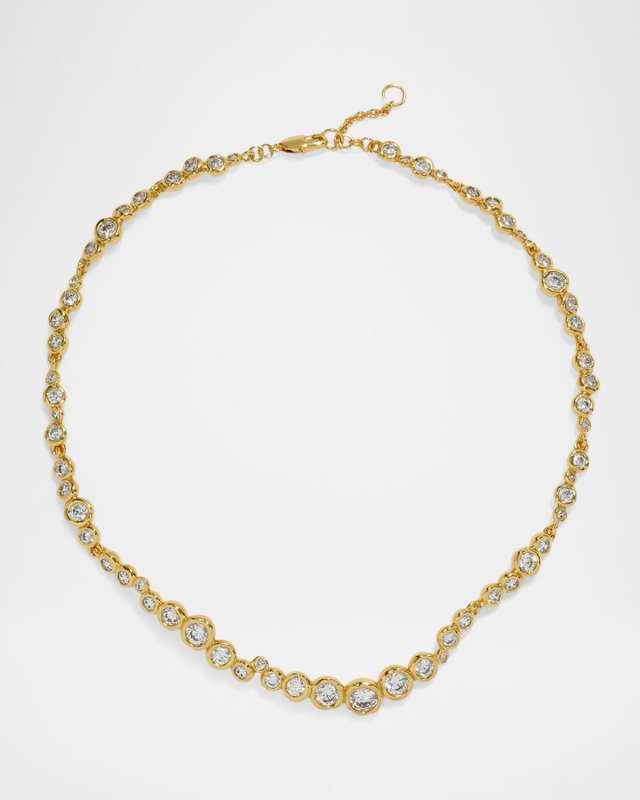 Asterales Gold CZ All Around Necklace